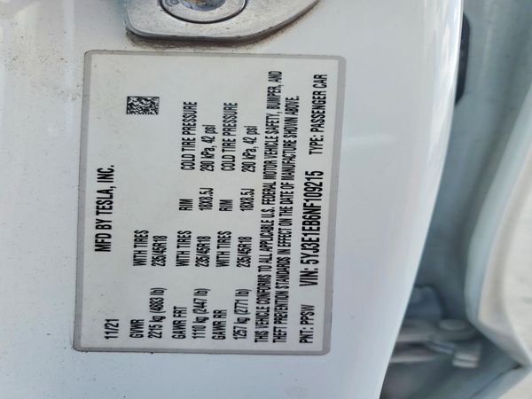 2022 TESLA MODEL 3