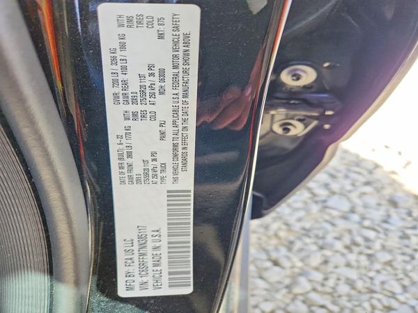 2022 RAM 1500 — VINS