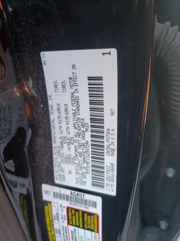 2016 TOYOTA TUNDRA