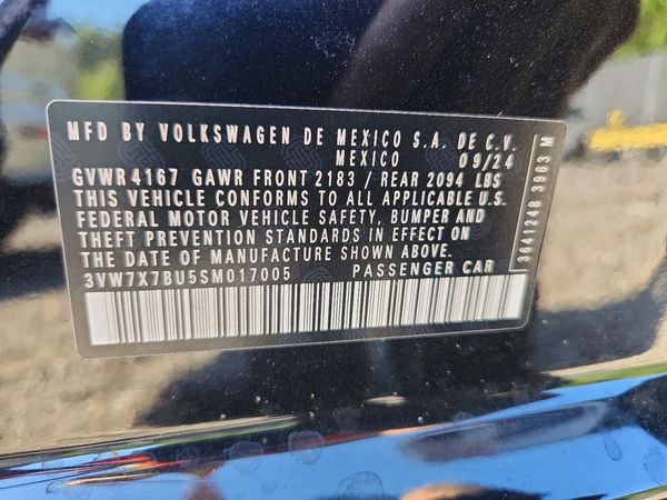 2025 VOLKSWAGEN JETTA — VINS