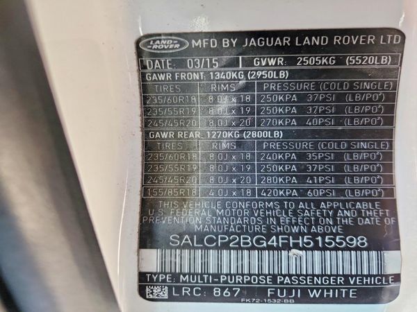 2015 LAND ROVER DISCOVERY SE