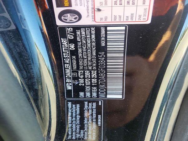 2016 MERCEDES-BENZ SL SL550