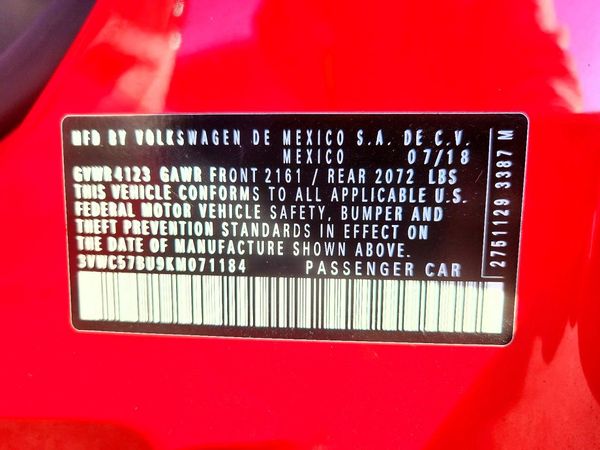 2019 VOLKSWAGEN JETTA S, SE, R-Line