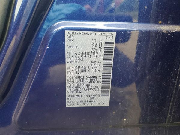 2018 NISSAN PATHFINDER
