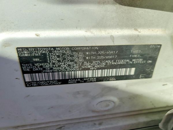 2016 TOYOTA RAV4 LE (X Grade)