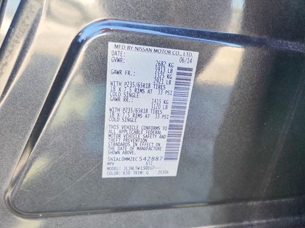 2014 INFINITI QX60 BASE — VINS