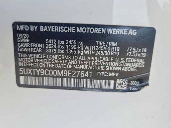 2021 BMW X3 — VINS