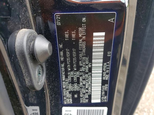 2021 TOYOTA SIENNA — VINS