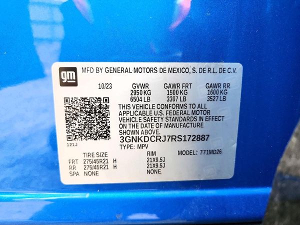 2024 CHEVROLET BLAZER RS — VINS