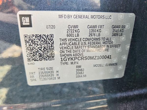 2021 CADILLAC XT6 Premium Luxury — VINS