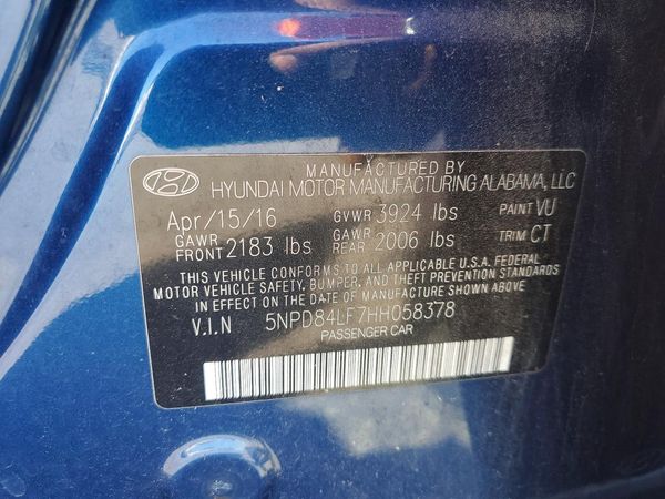 2017 HYUNDAI ELANTRA