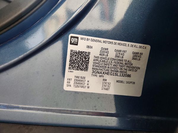 2025 CHEVROLET EQUINOX 1LT — VINS
