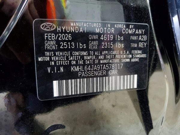 2026 HYUNDAI SONATA SEL Sport — VINS