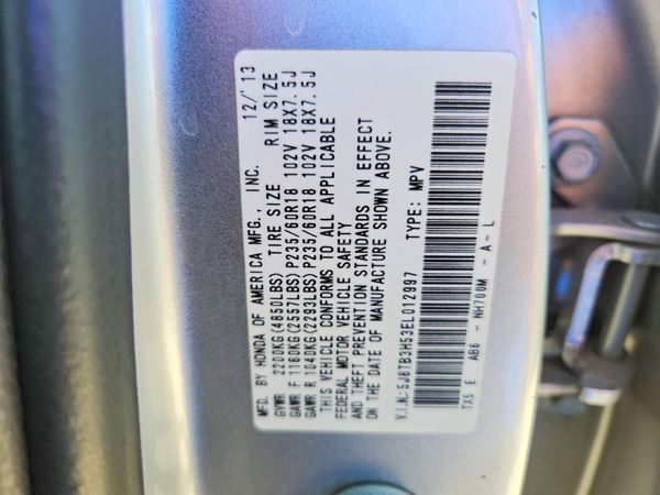2014 ACURA RDX — VINS