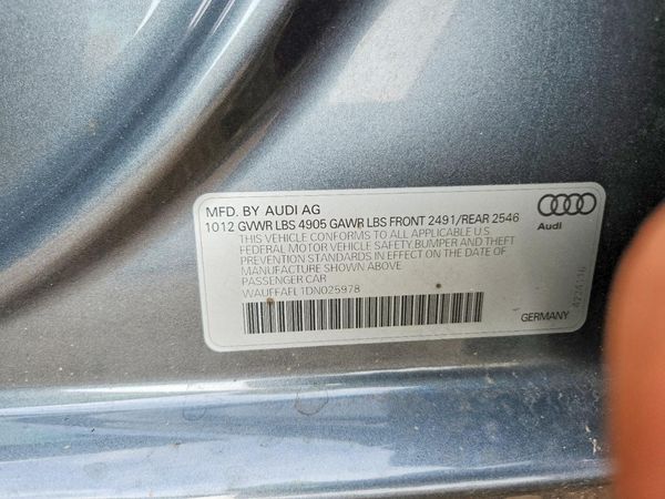 2013 AUDI A4 — VINS