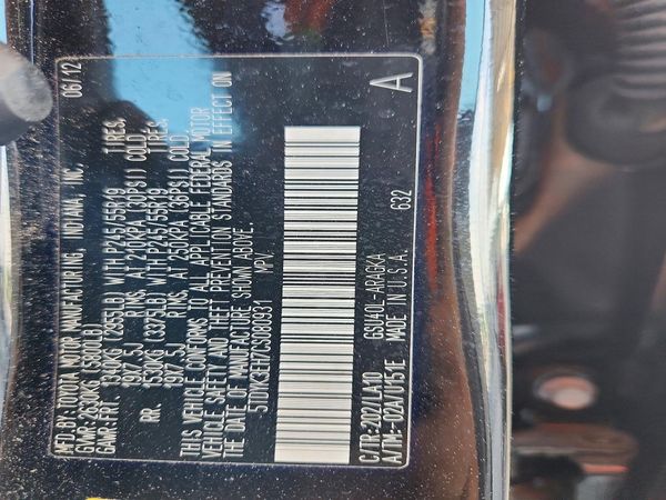 2012 TOYOTA HIGHLANDER Base/Hybrid — VINS