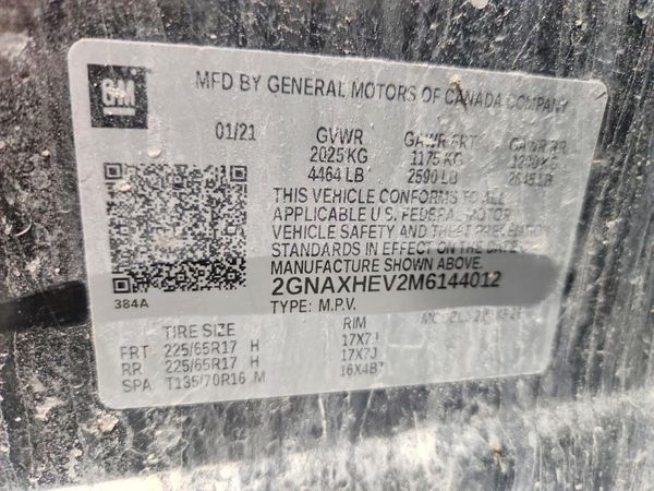 2021 CHEVROLET EQUINOX LS
