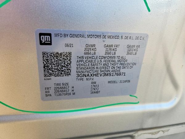 2021 CHEVROLET EQUINOX LS