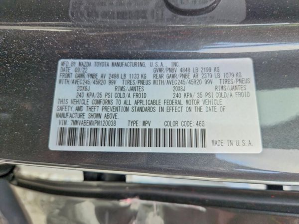2023 MAZDA CX-50 — VINS