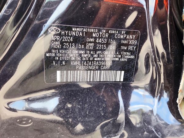 2024 HYUNDAI SONATA SEL w/ Convenience Pkg — VINS
