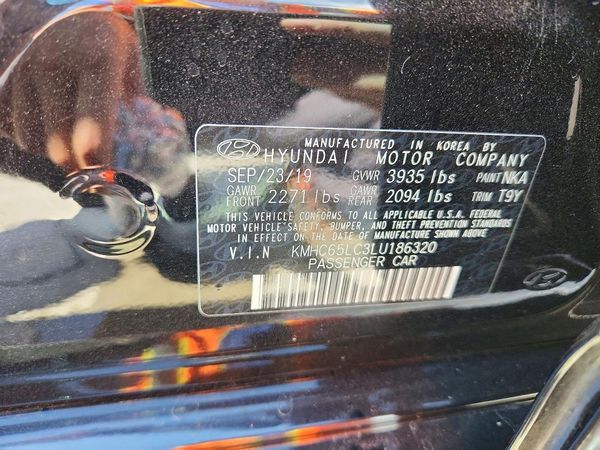 2020 HYUNDAI IONIQ Blue