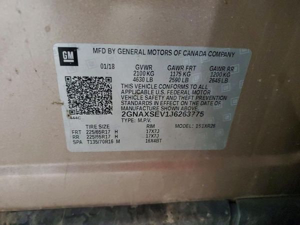 2018 CHEVROLET EQUINOX LT (1LT)