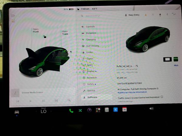 2022 TESLA MODEL 3 — ODOM