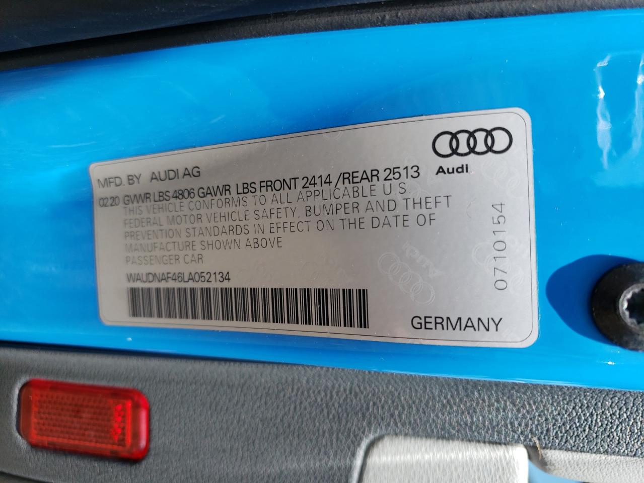 2020 AUDI A4 quattro Premium