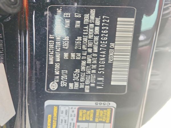 2014 KIA OPTIMA 2.4 EX STD/Premium /Tech — VINS