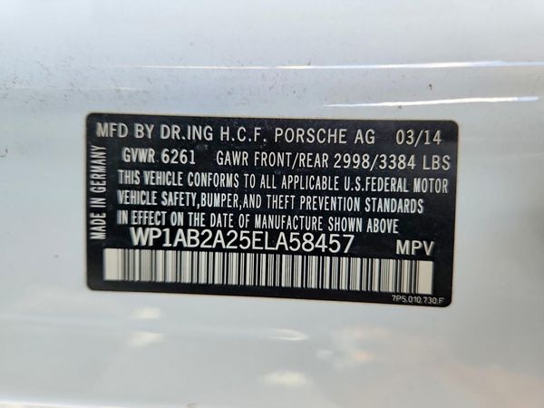 2014 PORSCHE CAYENNE — VINS