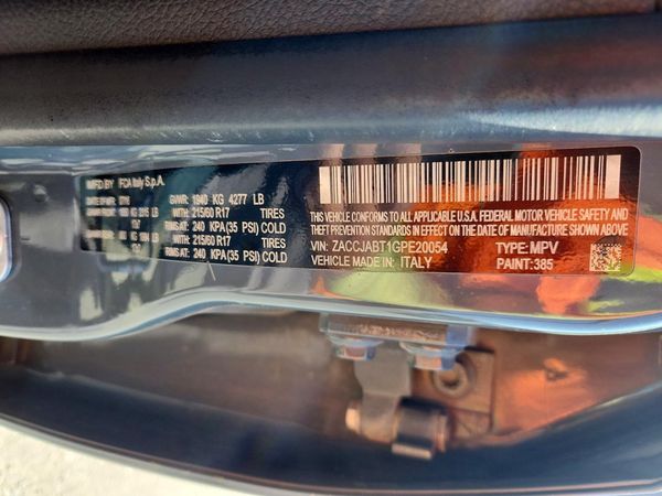 2016 JEEP RENEGADE LATITUDE 4X2