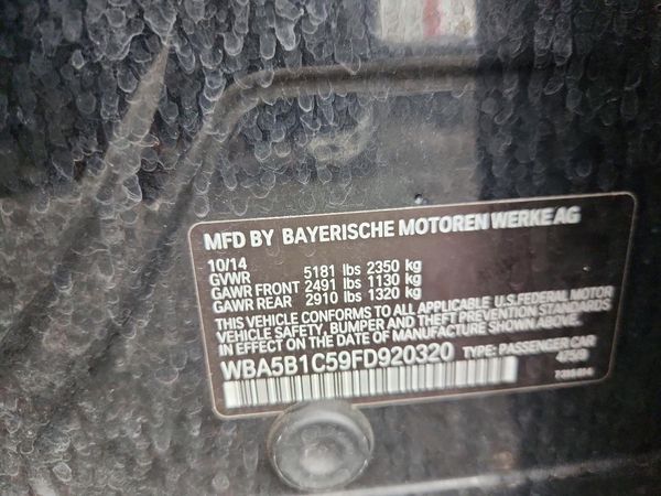 2015 BMW 535 — VINS