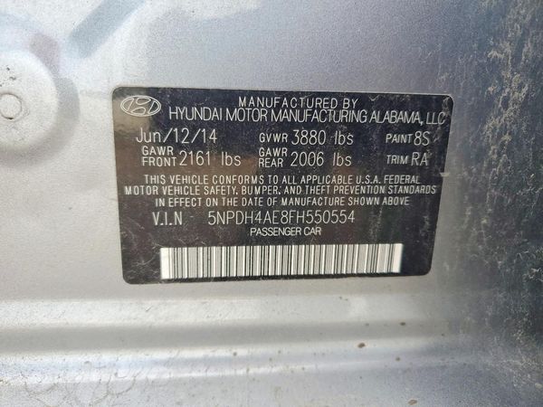 2015 HYUNDAI ELANTRA — VINS