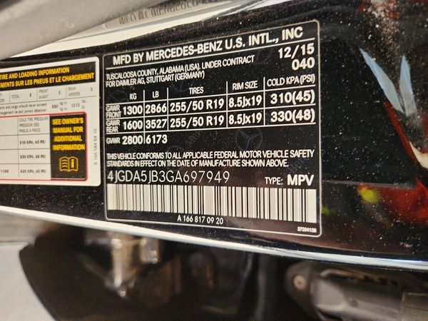 2016 MERCEDES-BENZ GLE GLE350