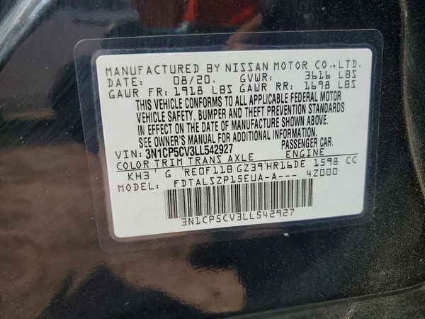 2020 NISSAN KICKS