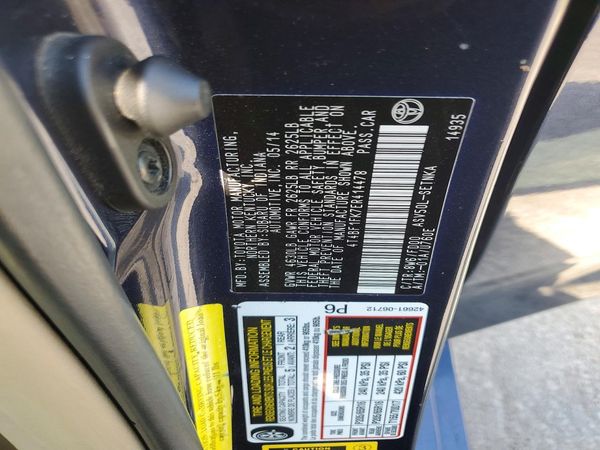 2014 TOYOTA CAMRY