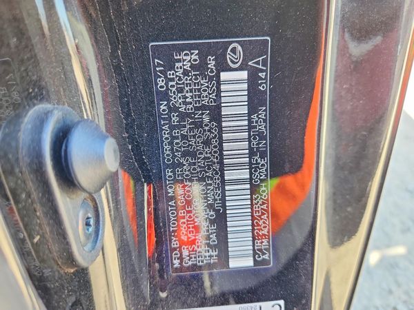 2017 LEXUS RC350 350 — VINS