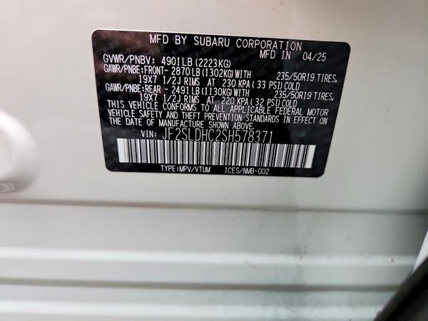 2025 SUBARU FORESTER Sport