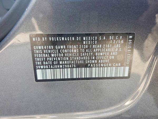2017 VOLKSWAGEN JETTA SE