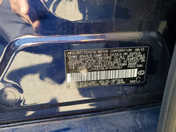 2015 LEXUS GS 350 — VINS