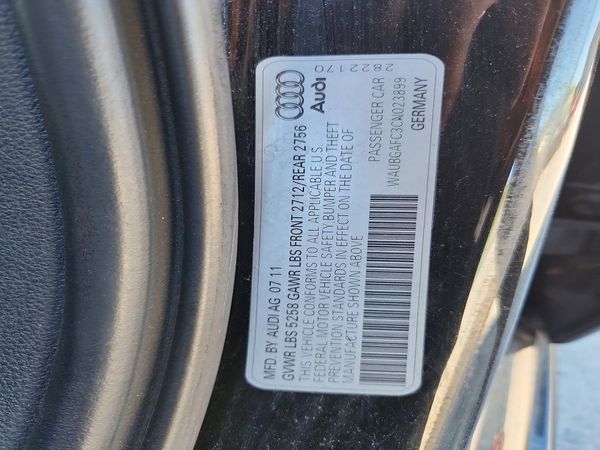 2012 AUDI A6 — VINS