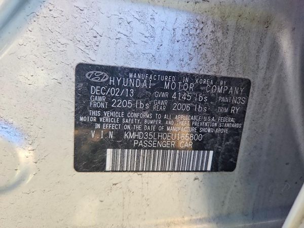 2014 HYUNDAI ELANTRA STD, Style, Tech