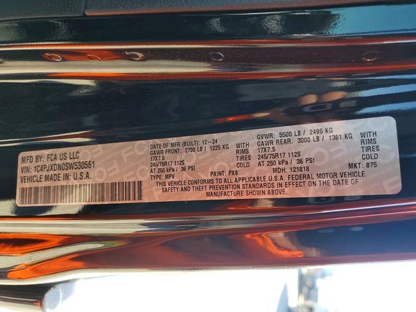 2025 JEEP WRANGLER 4-DOOR SPORT — VINS