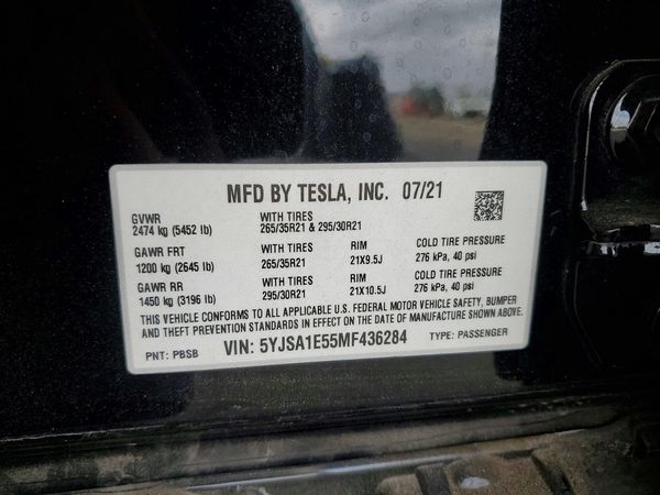2021 TESLA MODEL S