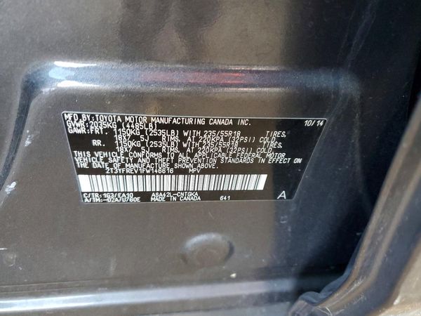 2015 TOYOTA RAV4 Limited (G Grade)