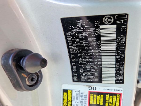 2016 TOYOTA COROLLA L/LE