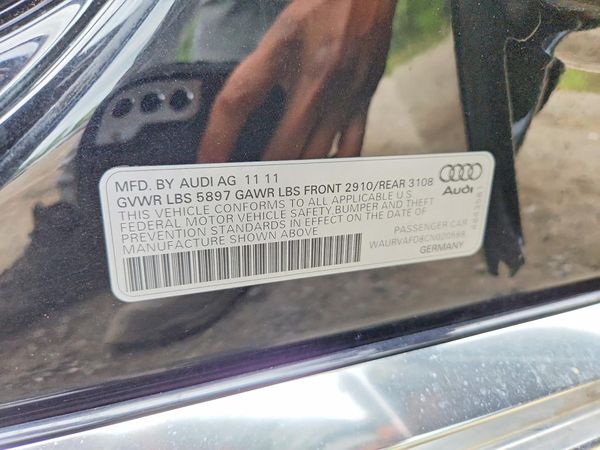 2012 AUDI A8 L