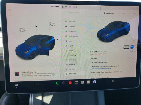 2022 TESLA MODEL Y — ODOM