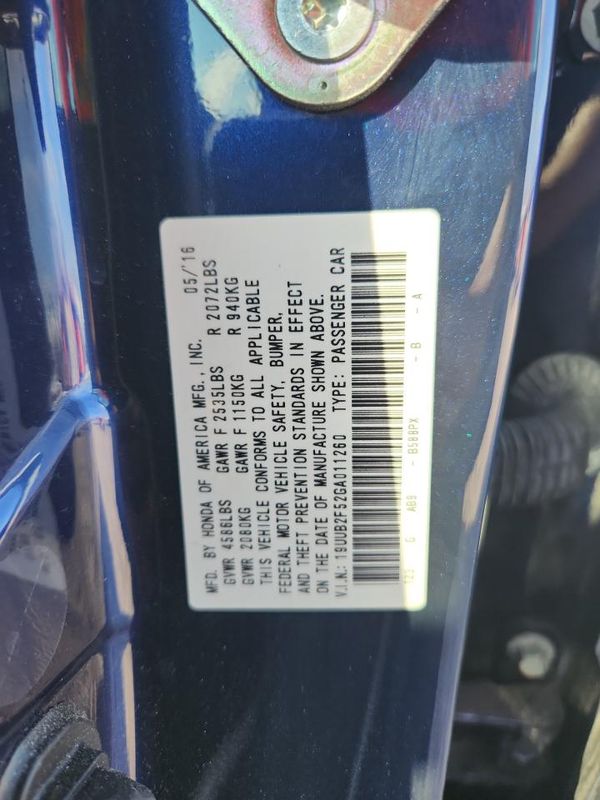 2016 ACURA TLX TECH V6 — VINS