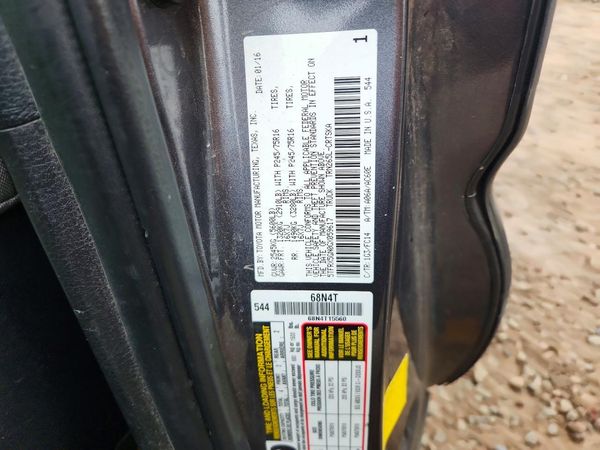 2016 TOYOTA TACOMA — VINS